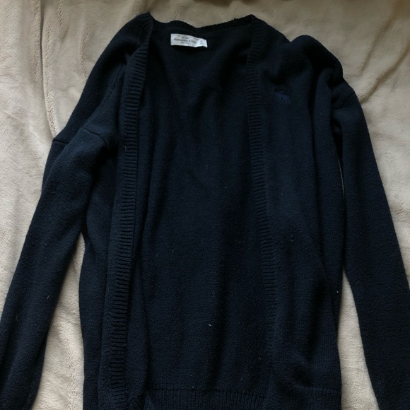 Navy blue Abercrombie and Fitch cardigan - Picture 1 of 2